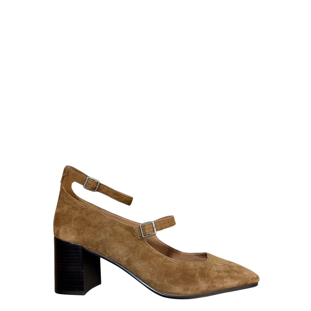 Madewell The Maddie Heeled Mary Jane Suede Women's 10.5 Classic Preppy Chic
